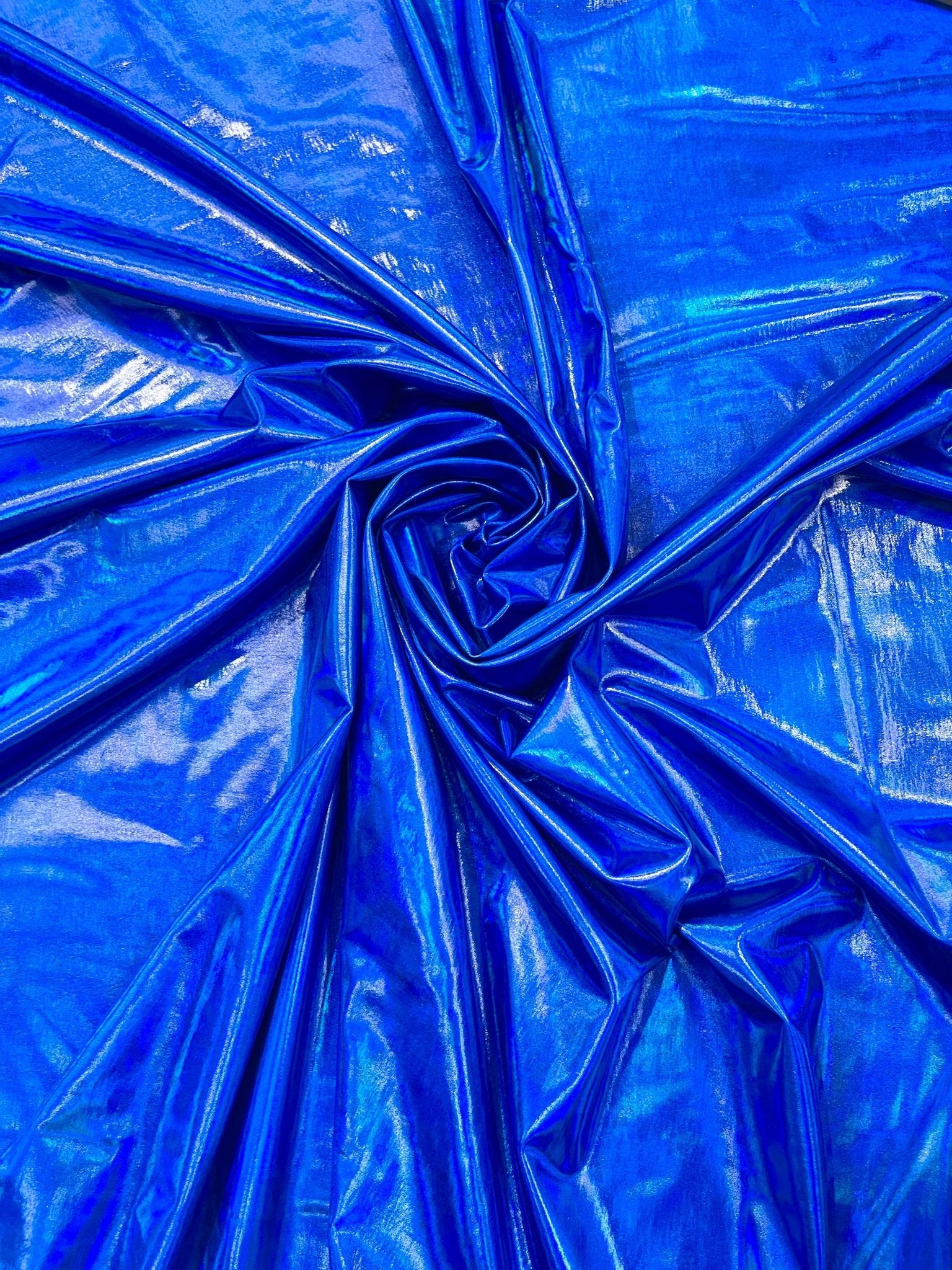Foil Iridescent Spandex Fabric 2 way stretchy for DIY. - New Creations Fabric & Foam Inc
