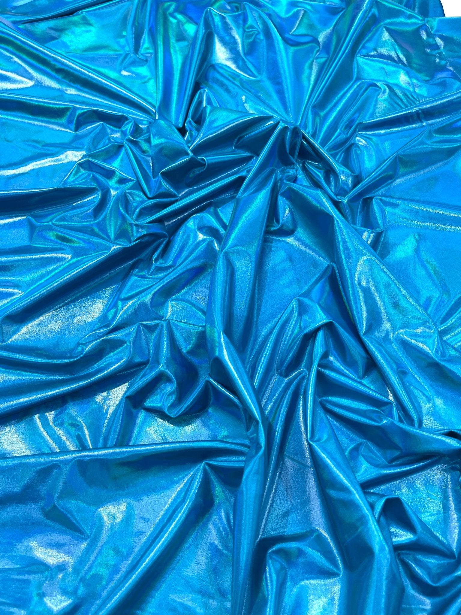 Foil Iridescent Spandex Fabric 2 way stretchy for DIY. - New Creations Fabric & Foam Inc