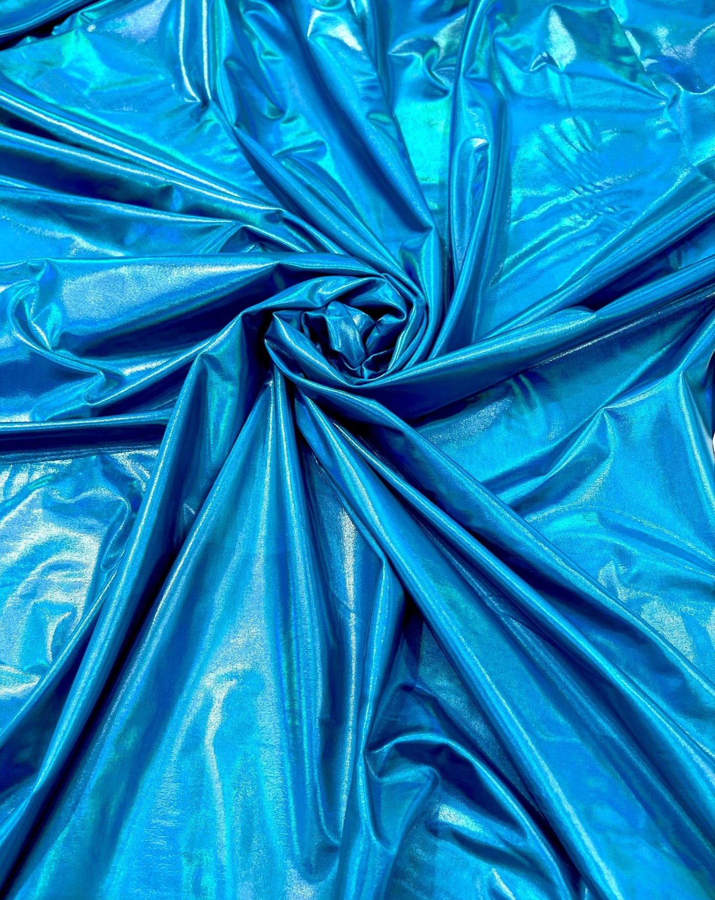Foil Iridescent Spandex Fabric 2 way stretchy for DIY. - New Creations Fabric & Foam Inc