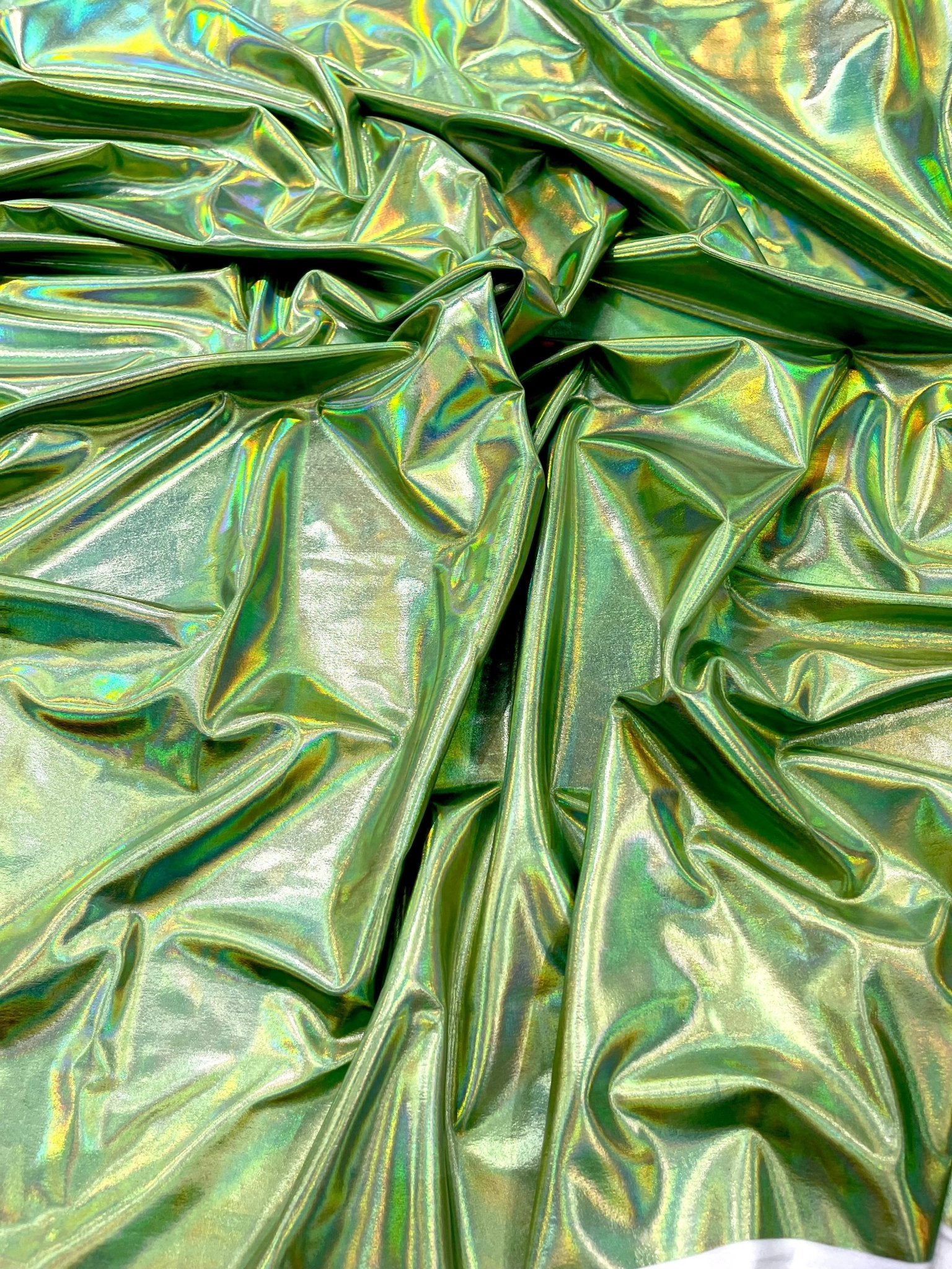 Foil Iridescent Spandex Fabric 2 way stretchy for DIY. - New Creations Fabric & Foam Inc