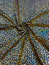 Foil leopard print on a stretch spandex fabric | New Creation Fabric & Foam - New Creations Fabric & Foam Inc