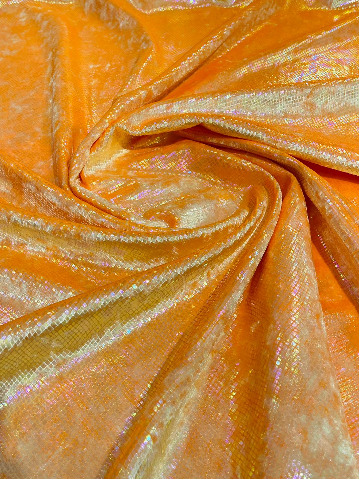 Foil Snake Stretch Velvet 58" Wide| New Creations Fabric & Foam Inc. - New Creations Fabric & Foam Inc