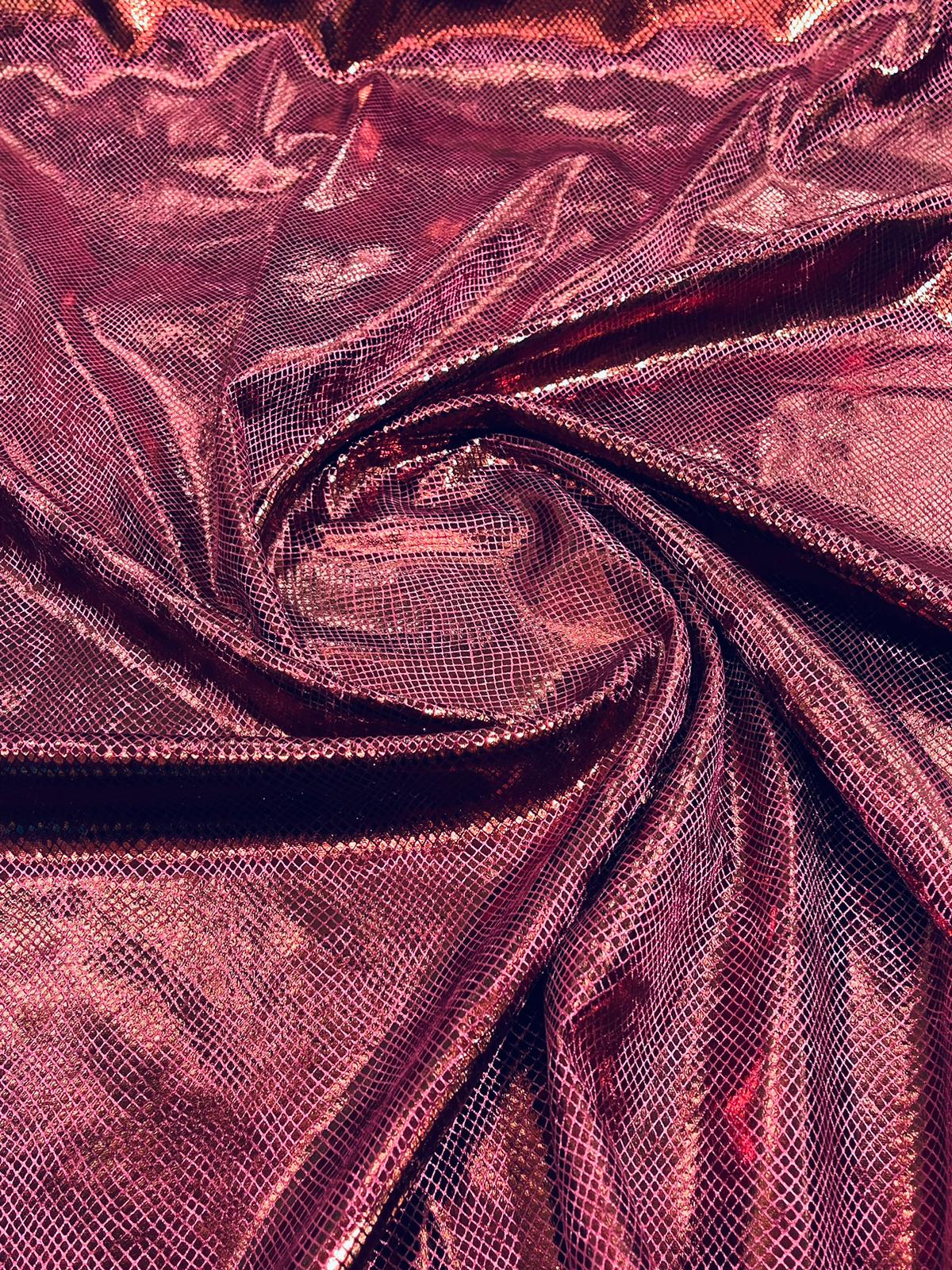 Foil Snake Stretch Velvet 58" Wide| New Creations Fabric & Foam Inc. - New Creations Fabric & Foam Inc