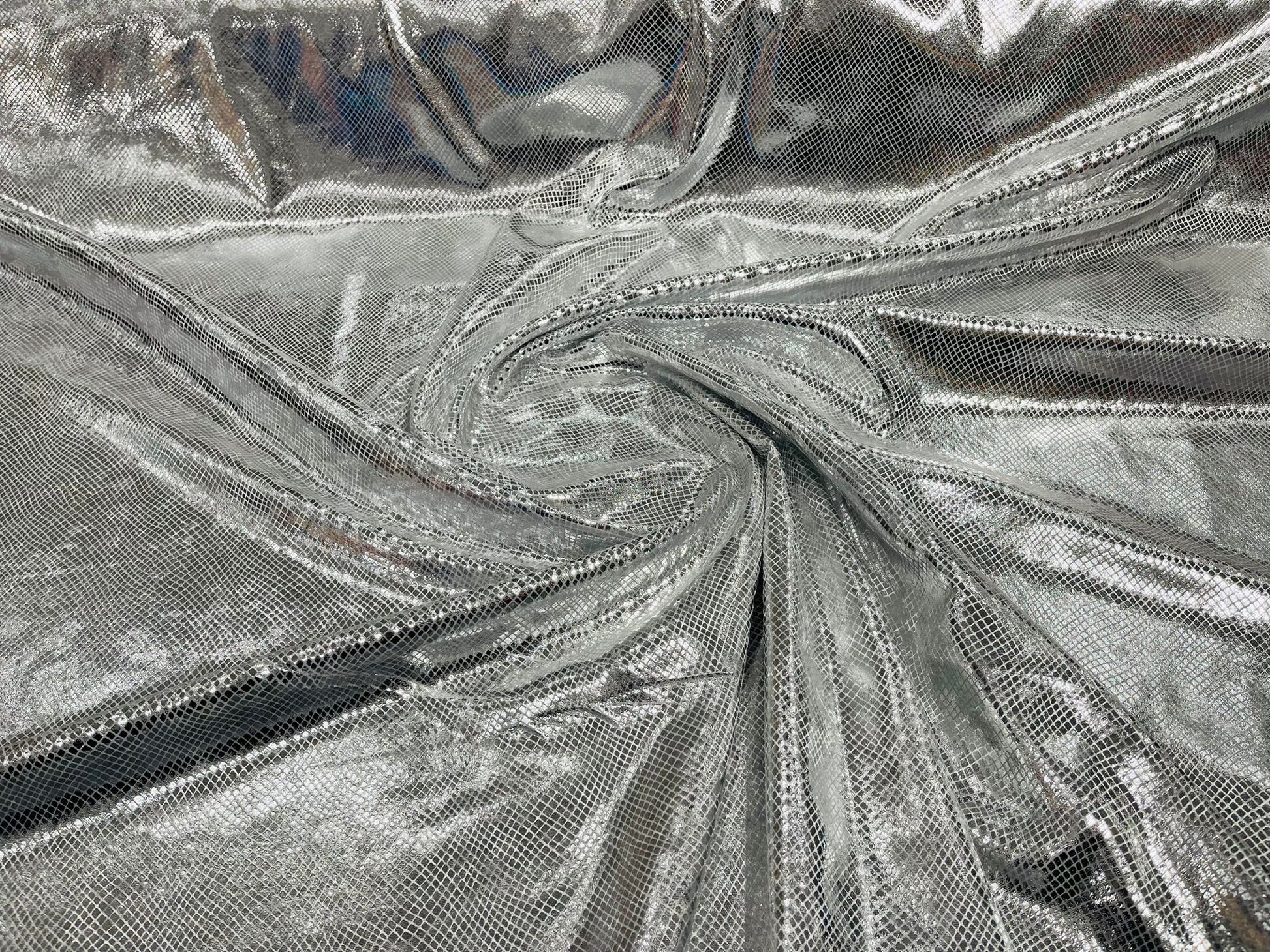 Foil Snake Stretch Velvet 58" Wide| New Creations Fabric & Foam Inc. - New Creations Fabric & Foam Inc