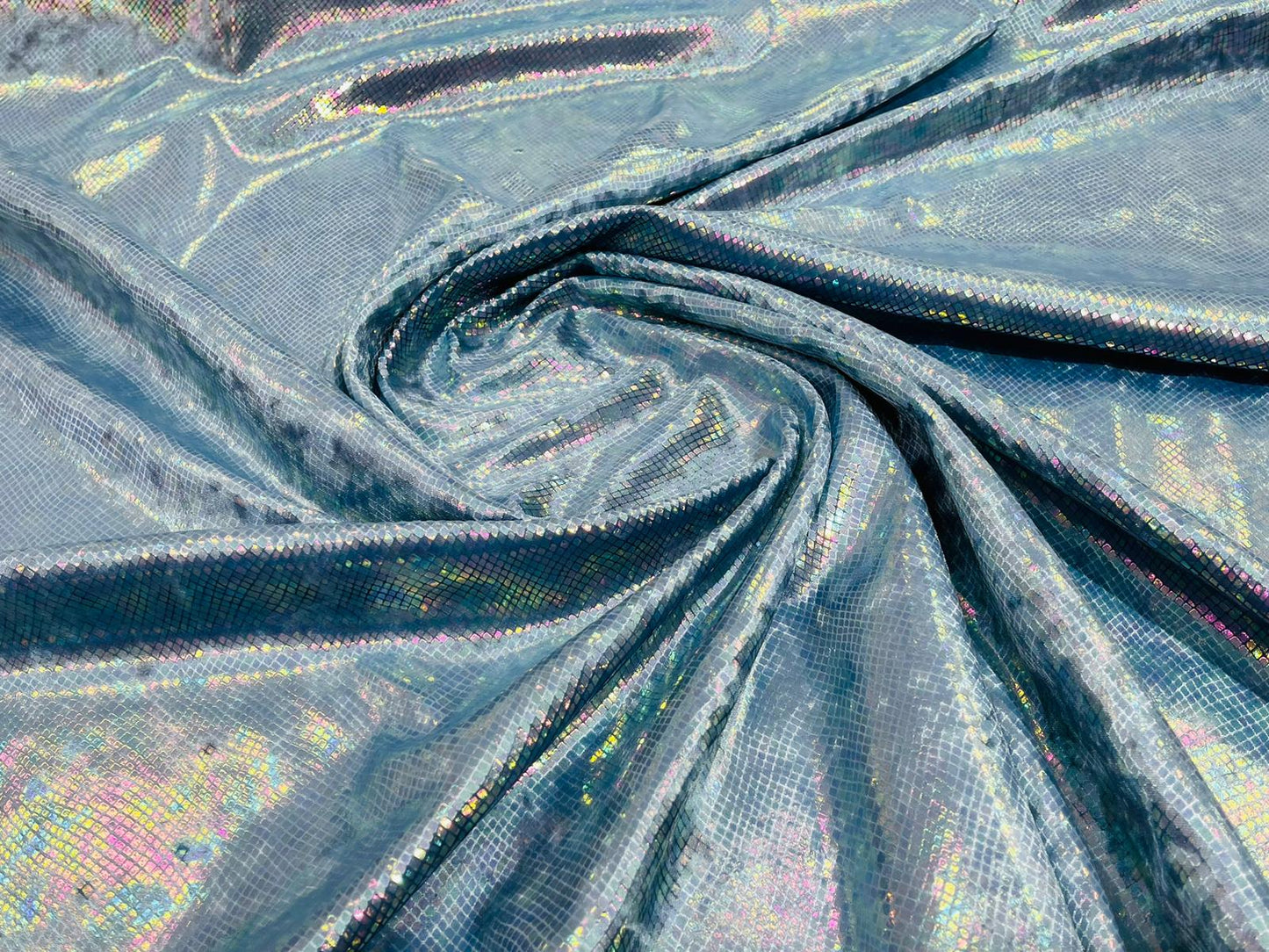Foil Snake Stretch Velvet 58" Wide| New Creations Fabric & Foam Inc. - New Creations Fabric & Foam Inc