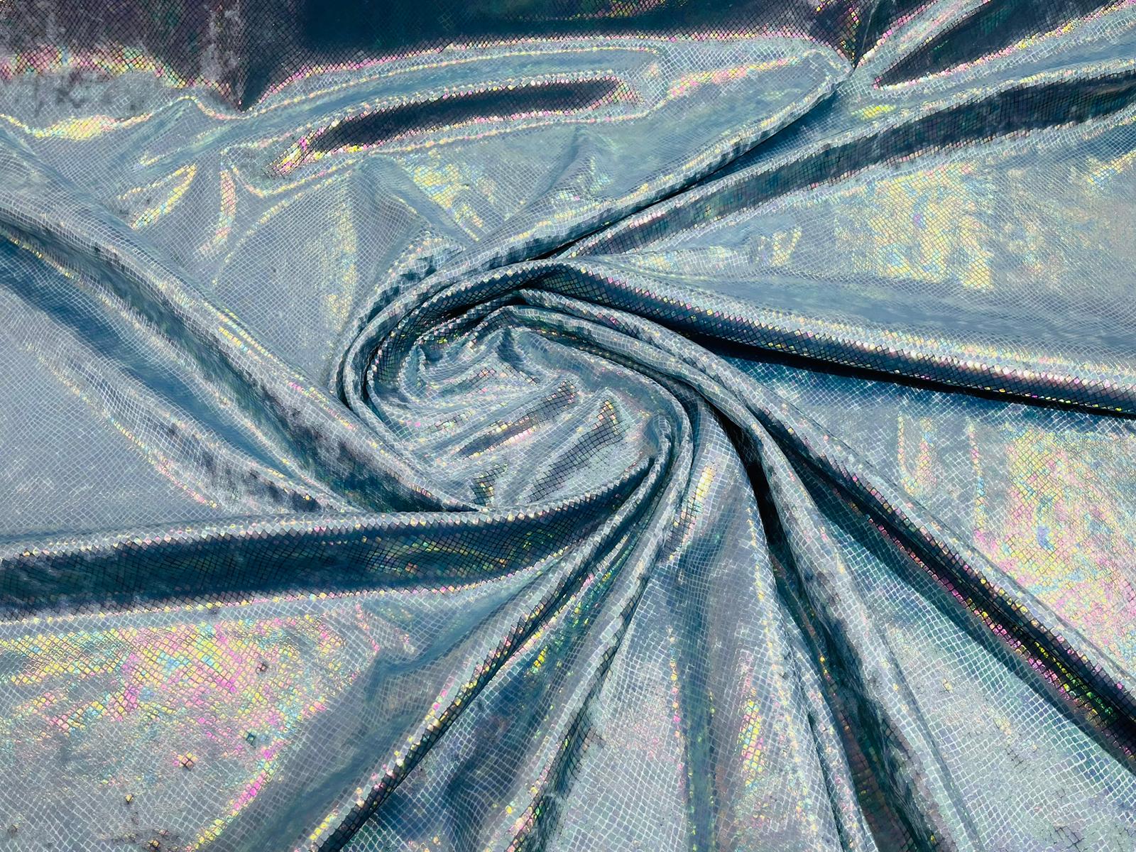 Foil Snake Stretch Velvet 58" Wide| New Creations Fabric & Foam Inc. - New Creations Fabric & Foam Inc