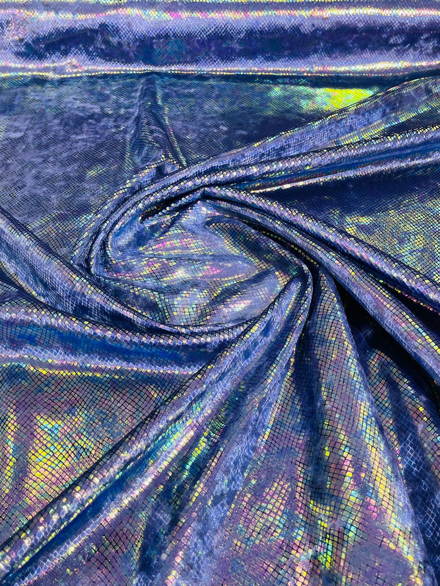 Foil Snake Stretch Velvet 58" Wide| New Creations Fabric & Foam Inc. - New Creations Fabric & Foam Inc