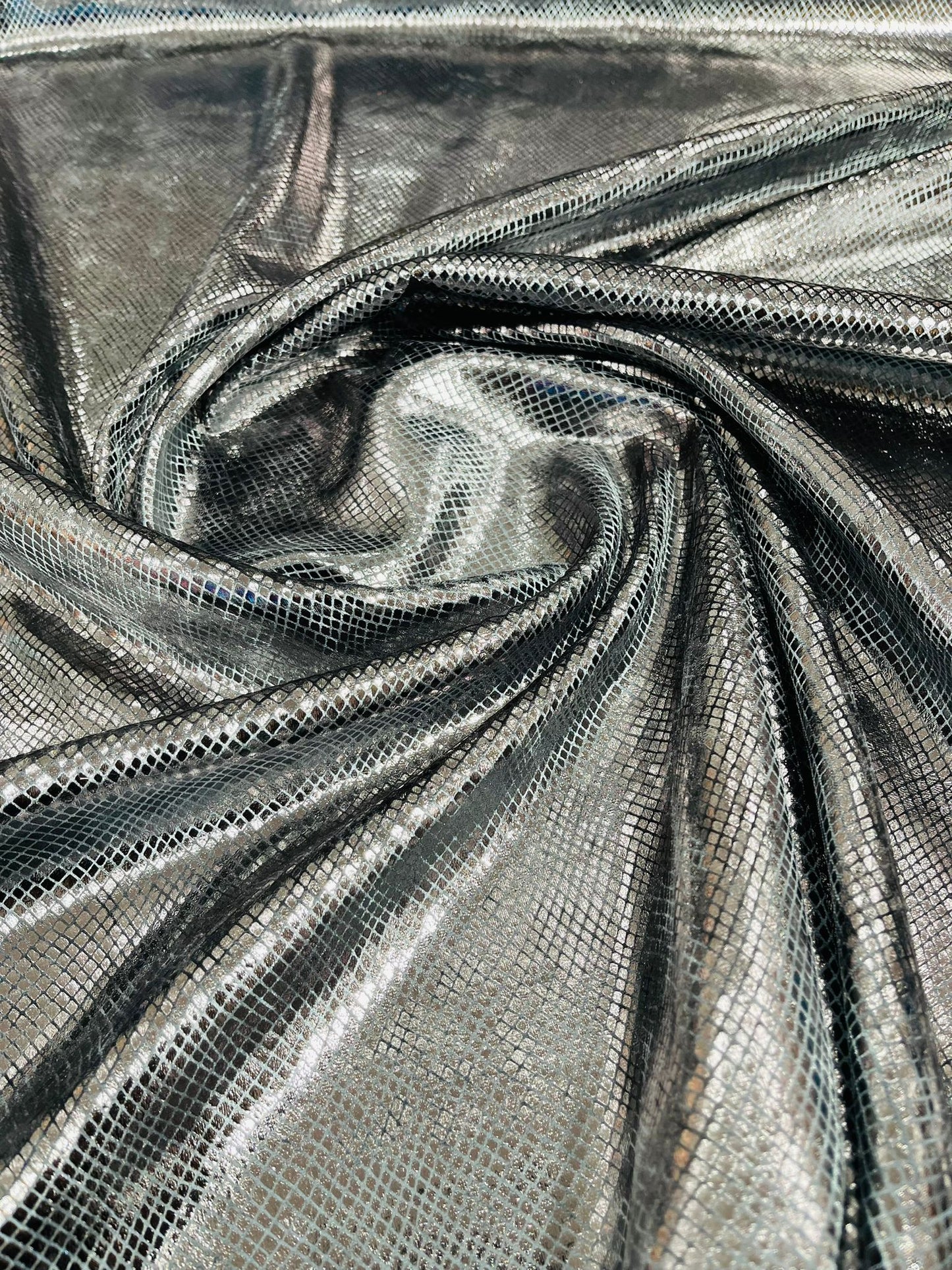 Foil Snake Stretch Velvet 58" Wide| New Creations Fabric & Foam Inc. - New Creations Fabric & Foam Inc