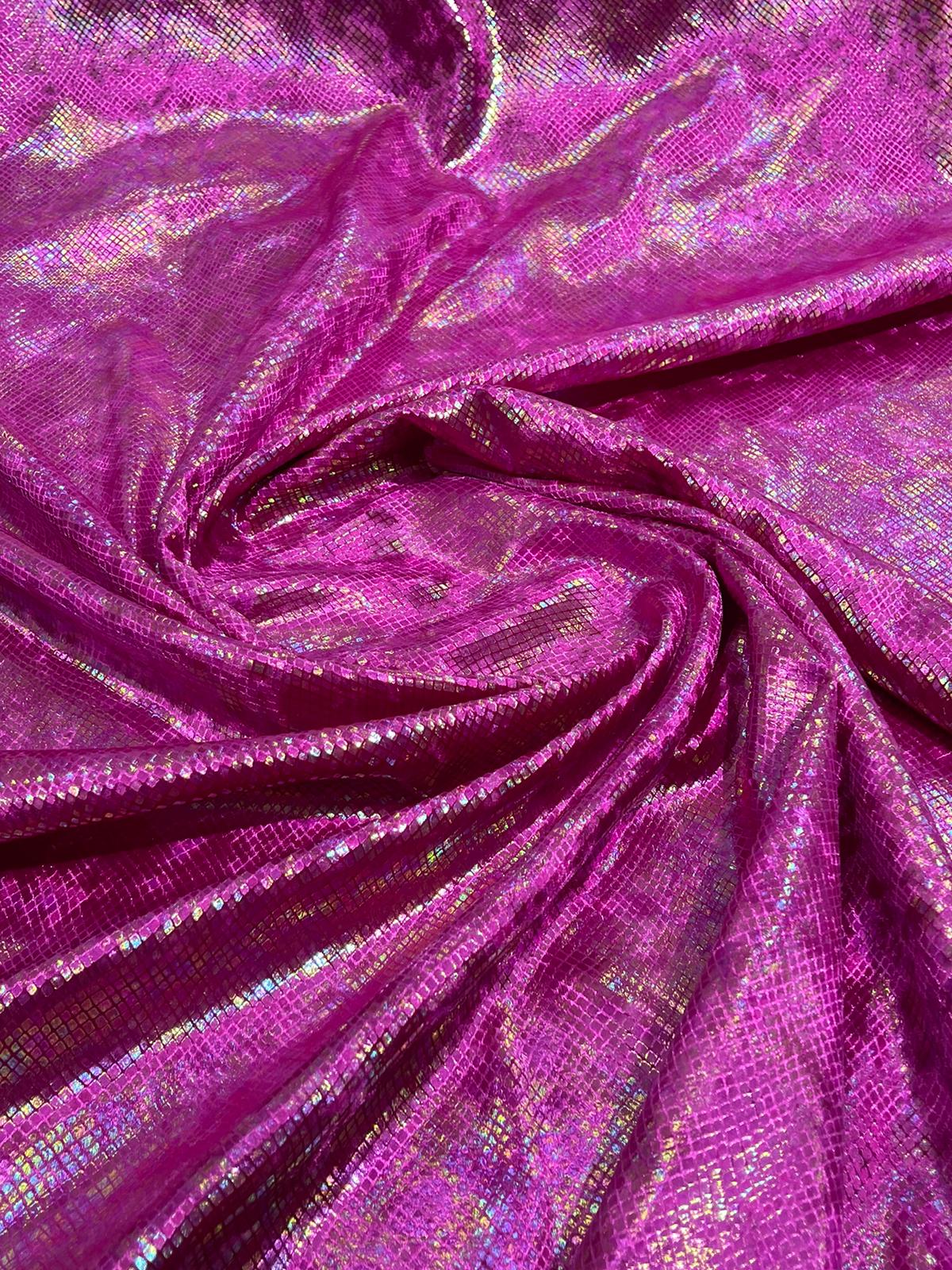 Foil Snake Stretch Velvet 58" Wide| New Creations Fabric & Foam Inc. - New Creations Fabric & Foam Inc