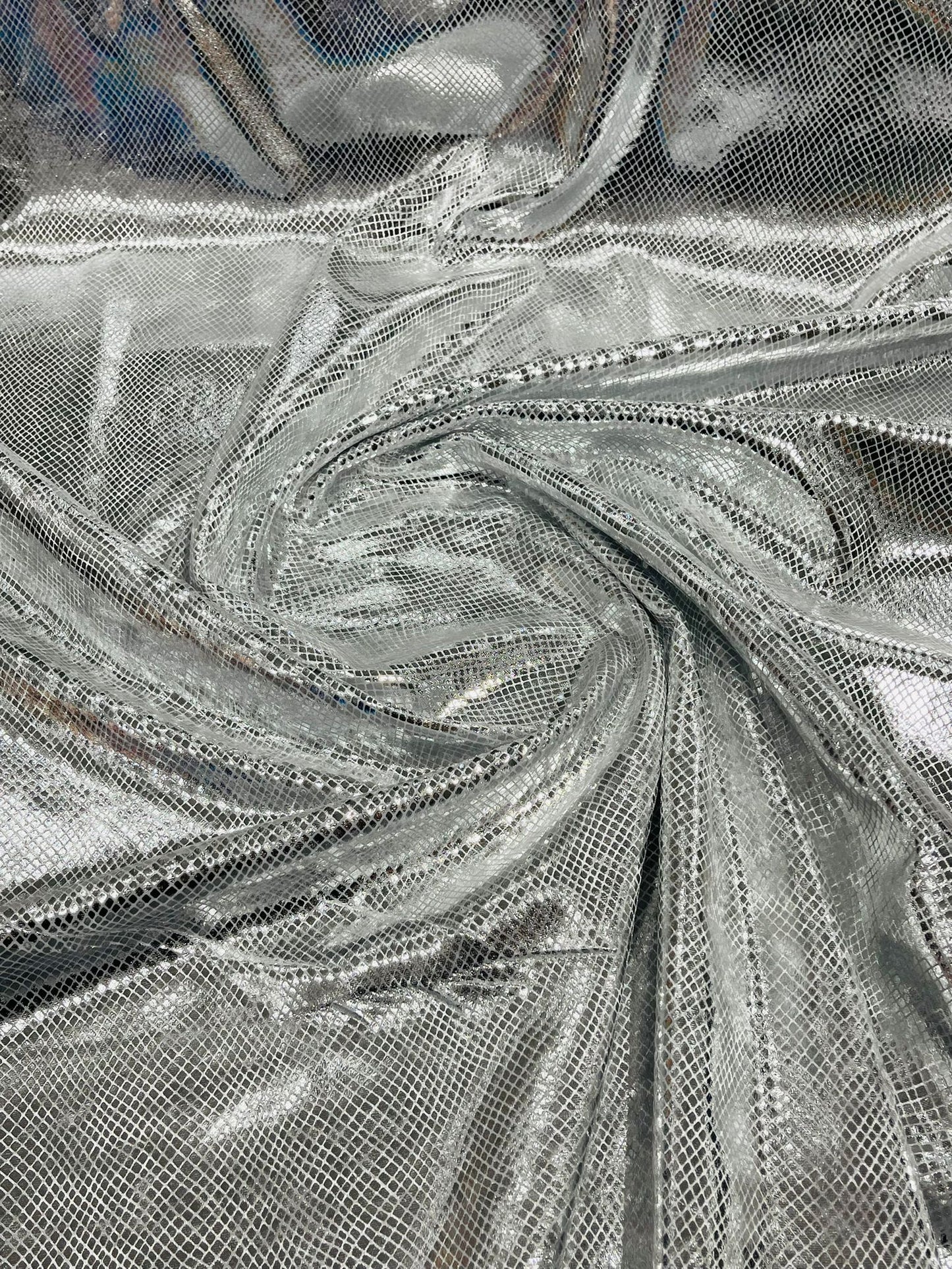 Foil Snake Stretch Velvet 58" Wide| New Creations Fabric & Foam Inc. - New Creations Fabric & Foam Inc