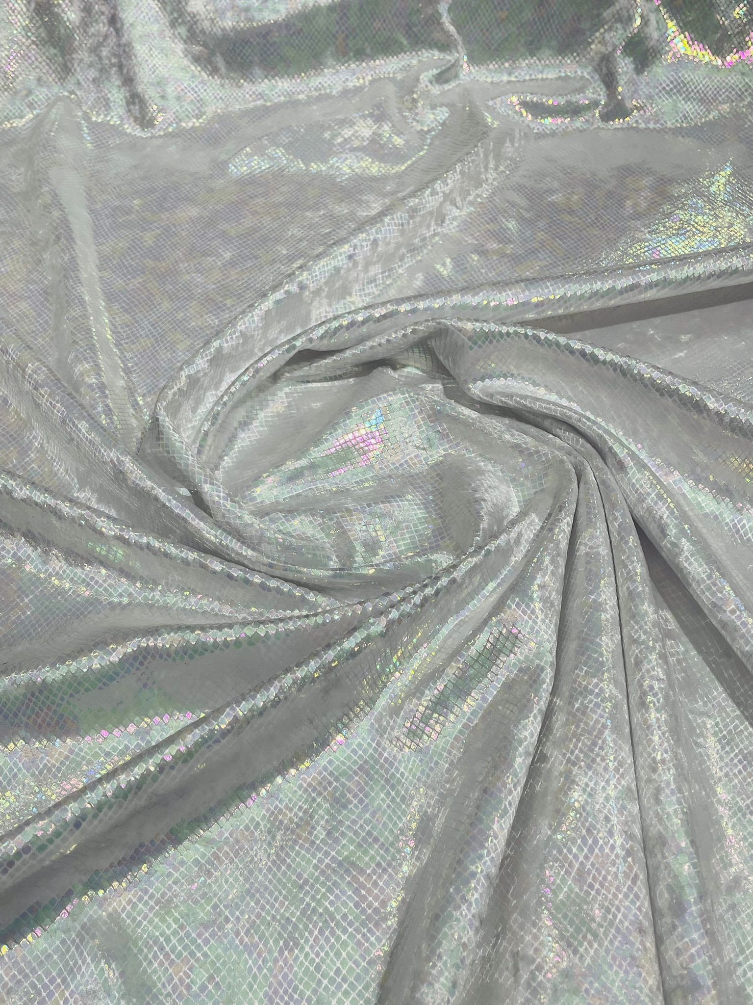 Foil Snake Stretch Velvet 58" Wide| New Creations Fabric & Foam Inc. - New Creations Fabric & Foam Inc