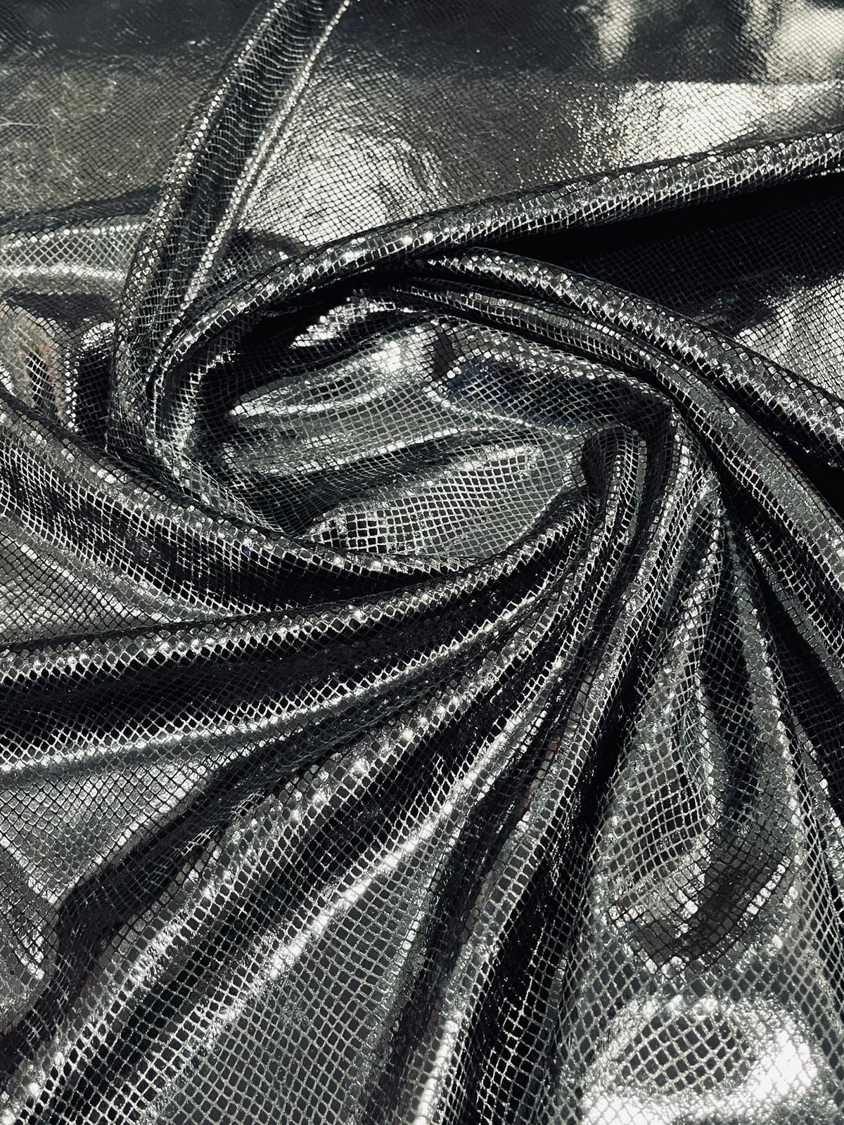 Foil Snake Stretch Velvet 58" Wide| New Creations Fabric & Foam Inc. - New Creations Fabric & Foam Inc