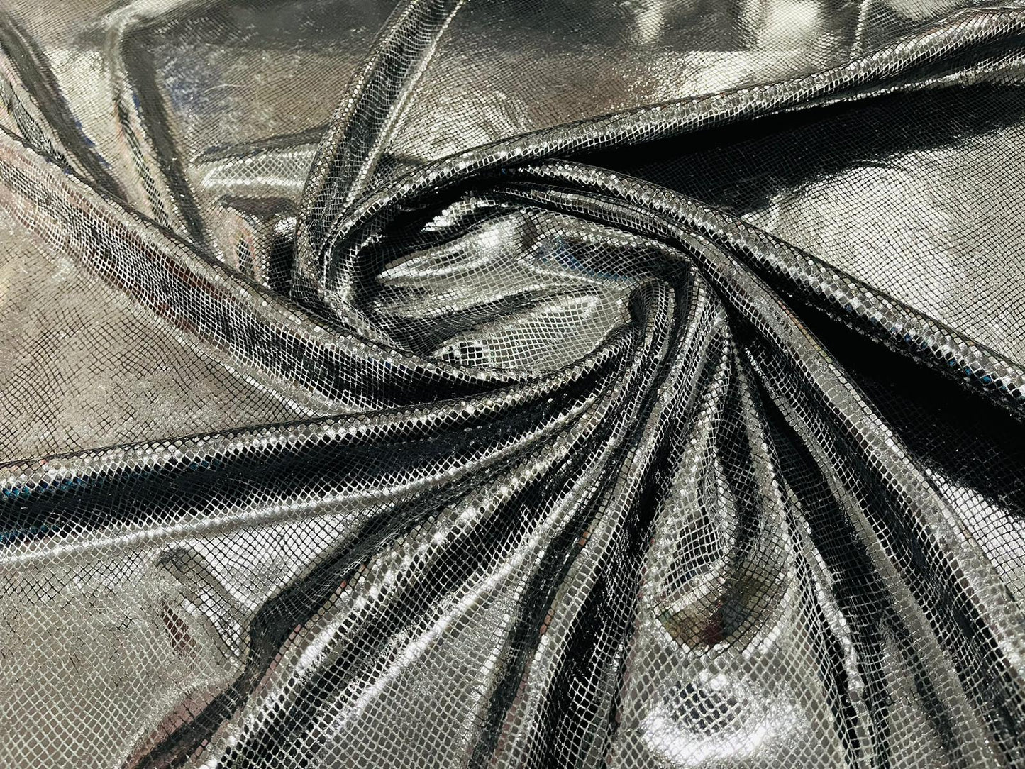 Foil Snake Stretch Velvet 58" Wide| New Creations Fabric & Foam Inc. - New Creations Fabric & Foam Inc