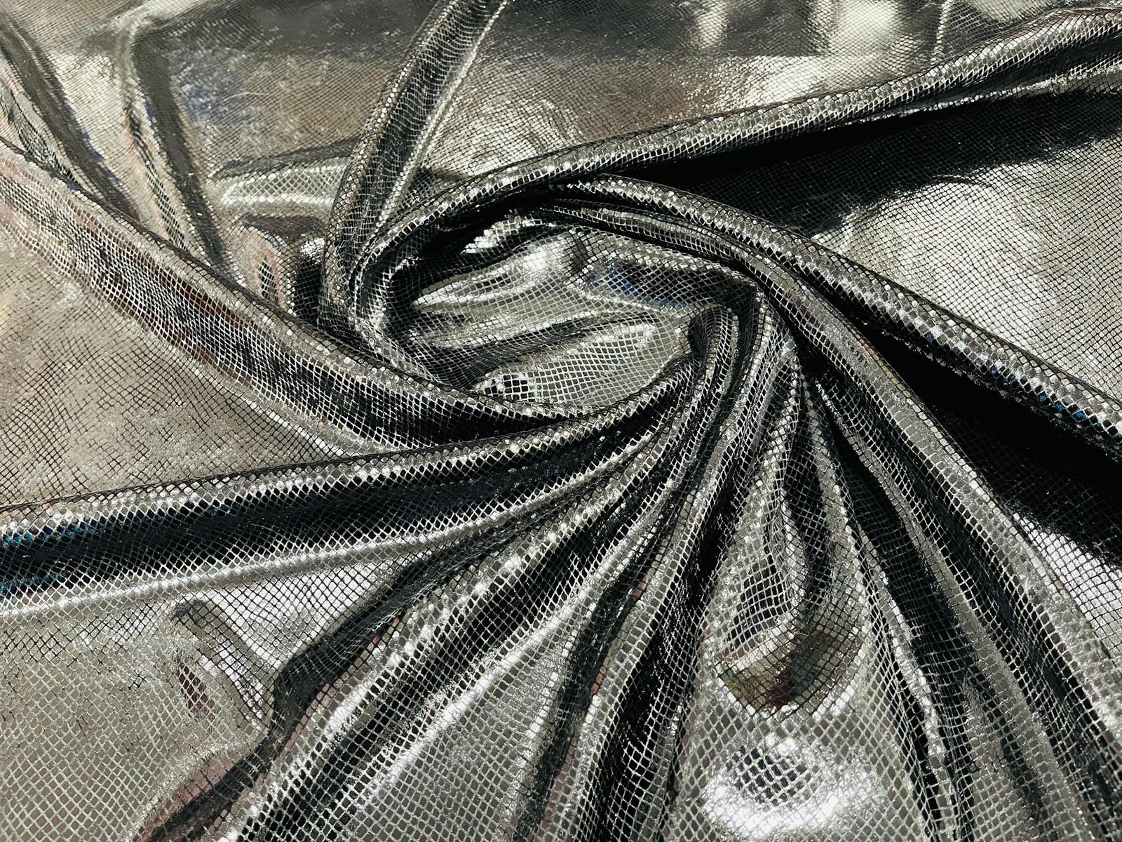 Foil Snake Stretch Velvet 58" Wide| New Creations Fabric & Foam Inc. - New Creations Fabric & Foam Inc
