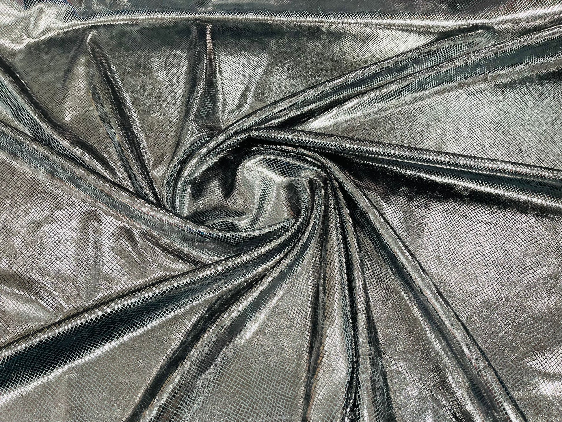 Foil Snake Stretch Velvet 58" Wide| New Creations Fabric & Foam Inc. - New Creations Fabric & Foam Inc