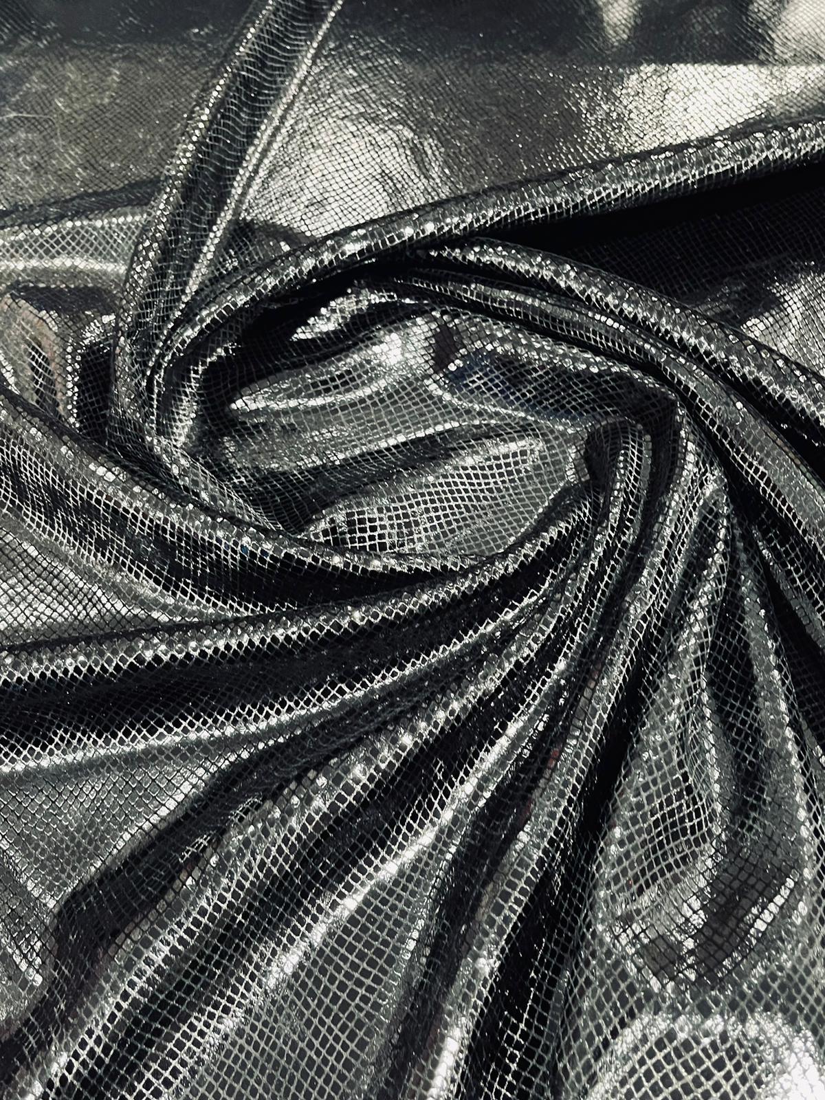 Foil Snake Stretch Velvet 58" Wide| New Creations Fabric & Foam Inc. - New Creations Fabric & Foam Inc