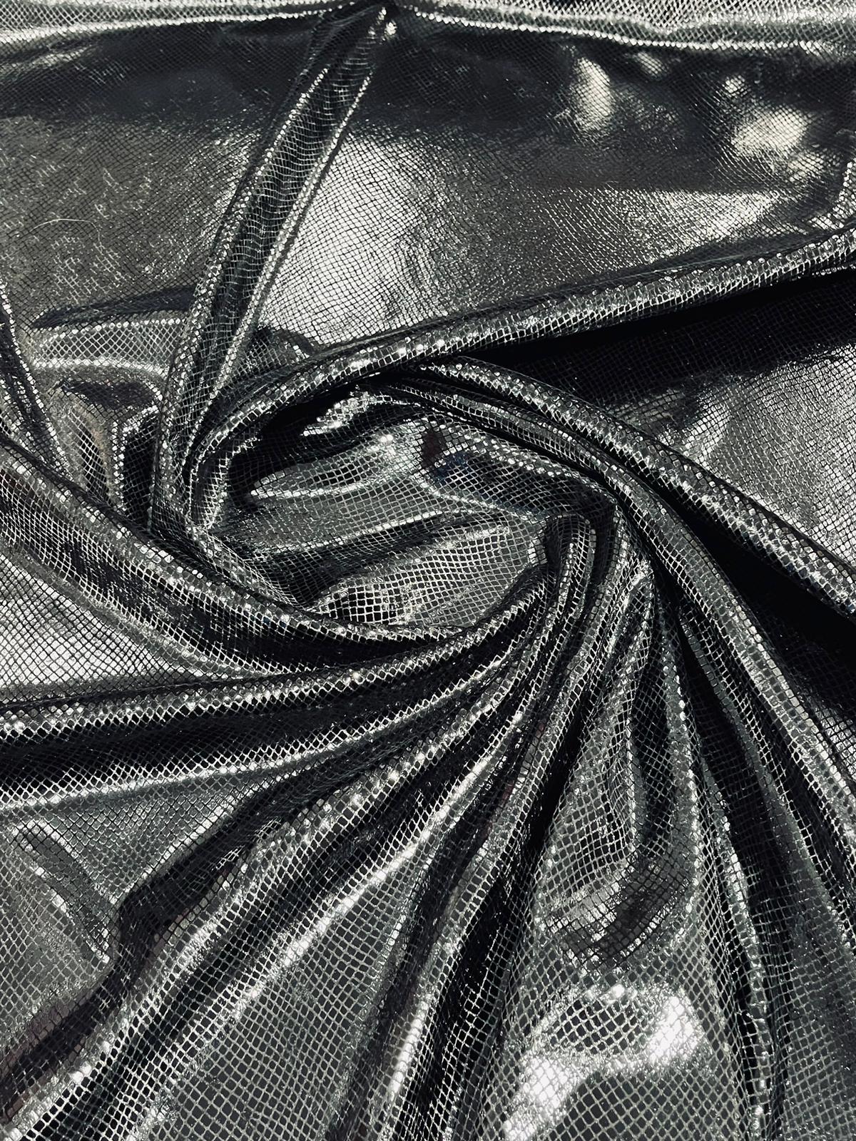 Foil Snake Stretch Velvet 58" Wide| New Creations Fabric & Foam Inc. - New Creations Fabric & Foam Inc