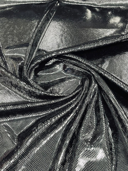 Foil Snake Stretch Velvet 58" Wide| New Creations Fabric & Foam Inc. - New Creations Fabric & Foam Inc