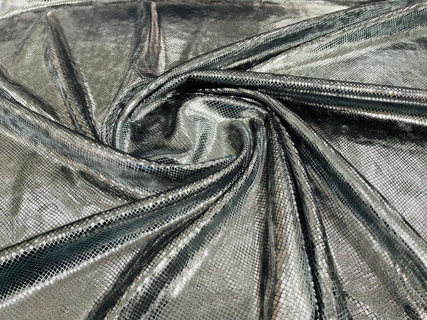 Foil Snake Stretch Velvet 58" Wide| New Creations Fabric & Foam Inc. - New Creations Fabric & Foam Inc