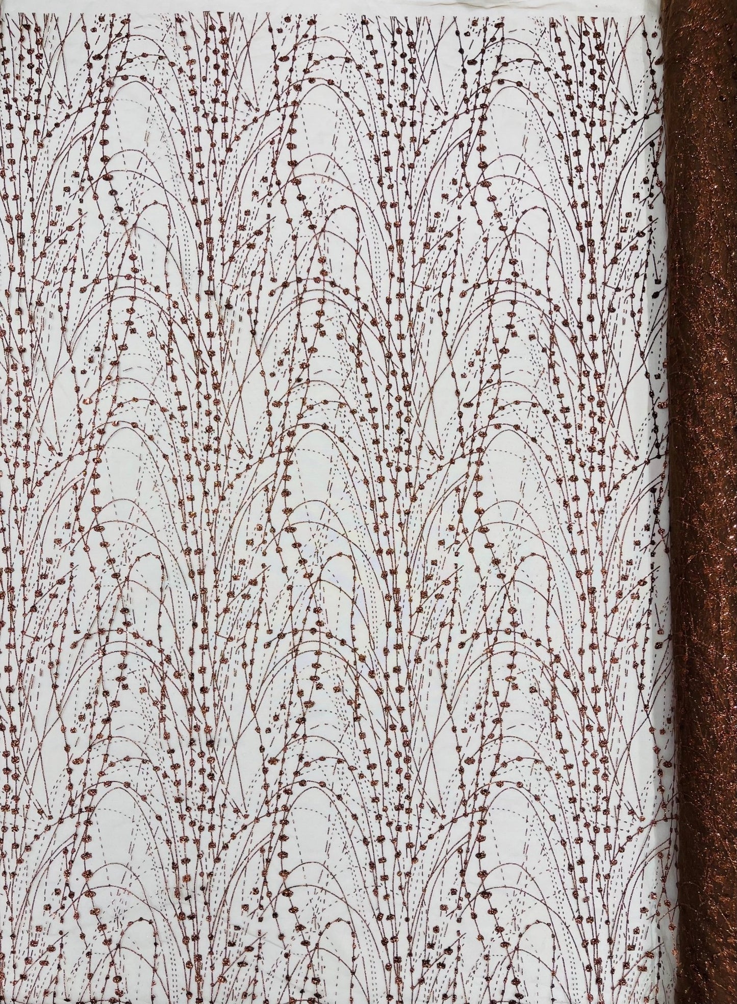Galaxy Glitter Design On A Mesh Lace 54" Wide| New Creations Fabric & Foam Inc. - New Creations Fabric & Foam Inc
