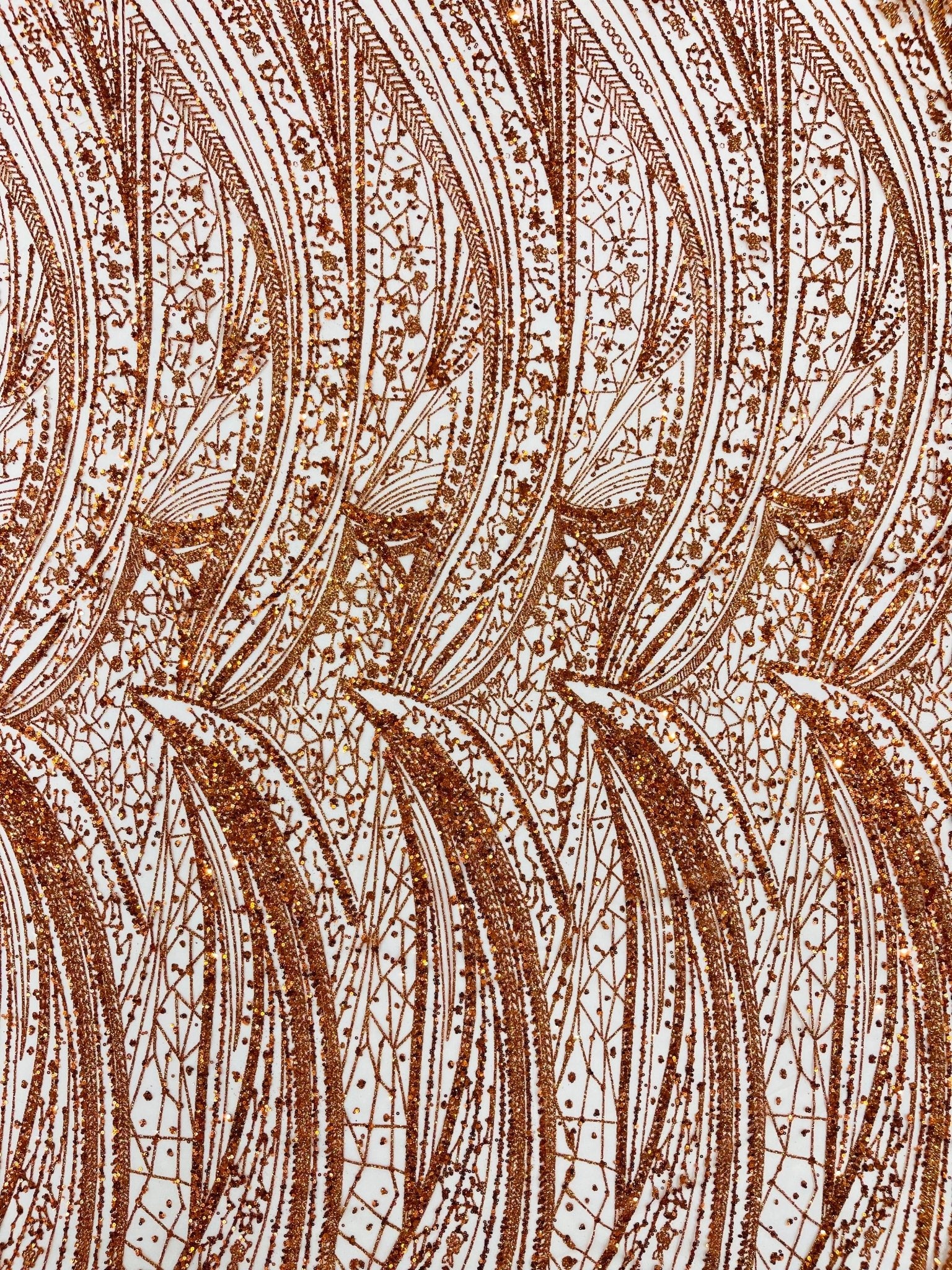 Geometric Fashion Glitter Design On A Mesh Lace Fabric| 58" Wide| Prom Dresses. - New Creations Fabric & Foam Inc