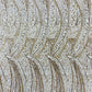 Geometric Fashion Glitter Design On A Mesh Lace Fabric| 58" Wide| Prom Dresses. - New Creations Fabric & Foam Inc