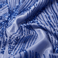 Geometric Feather Wing Sequin Stretch Mesh Fabric by the Yard 54” Wide – Iridescent 4 Way Stretch Sequin Fabric for Prom Dresses, Gowns & Costumes - New Creations Fabric & Foam Inc