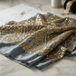 Geometric Feather Wing Sequin Stretch Mesh Fabric by the Yard 54” Wide – Iridescent 4 Way Stretch Sequin Fabric for Prom Dresses, Gowns & Costumes - New Creations Fabric & Foam Inc