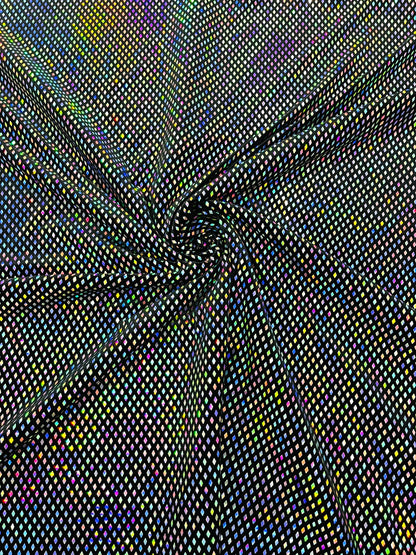 Geometric Foil Velvet Stretch Fabric 58” Wide| New Creations Fabric & Foam Inc. - New Creations Fabric & Foam Inc
