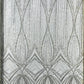 Geometric New York Fashion Beaded Lace Fabric| Prom| Wedding. - New Creations Fabric & Foam Inc