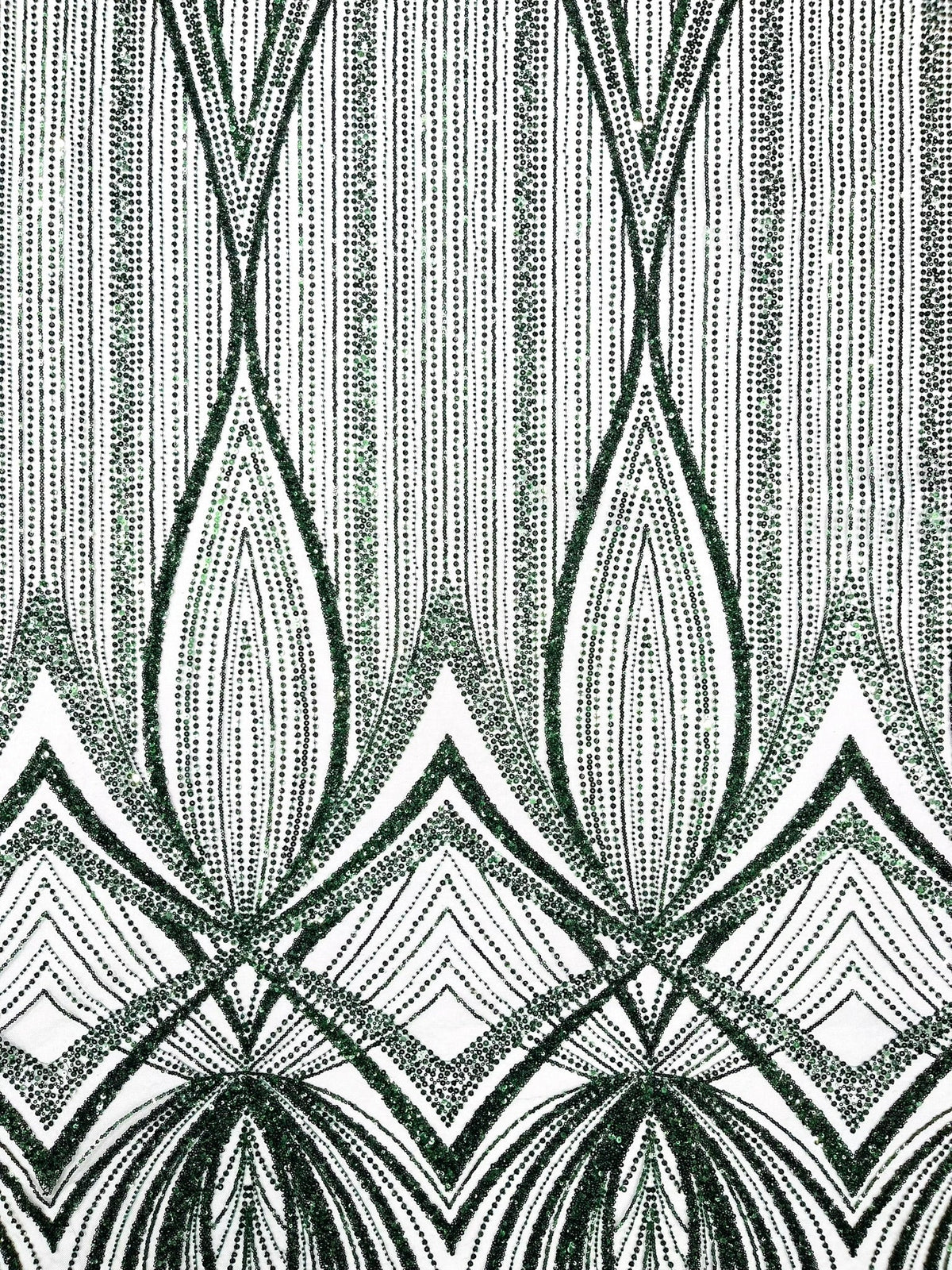 Geometric New York Fashion Beaded Lace Fabric| Prom| Wedding. - New Creations Fabric & Foam Inc