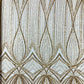Geometric New York Fashion Beaded Lace Fabric| Prom| Wedding. - New Creations Fabric & Foam Inc