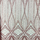 Geometric New York Fashion Beaded Lace Fabric| Prom| Wedding. - New Creations Fabric & Foam Inc