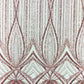 Geometric New York Fashion Beaded Lace Fabric| Prom| Wedding. - New Creations Fabric & Foam Inc