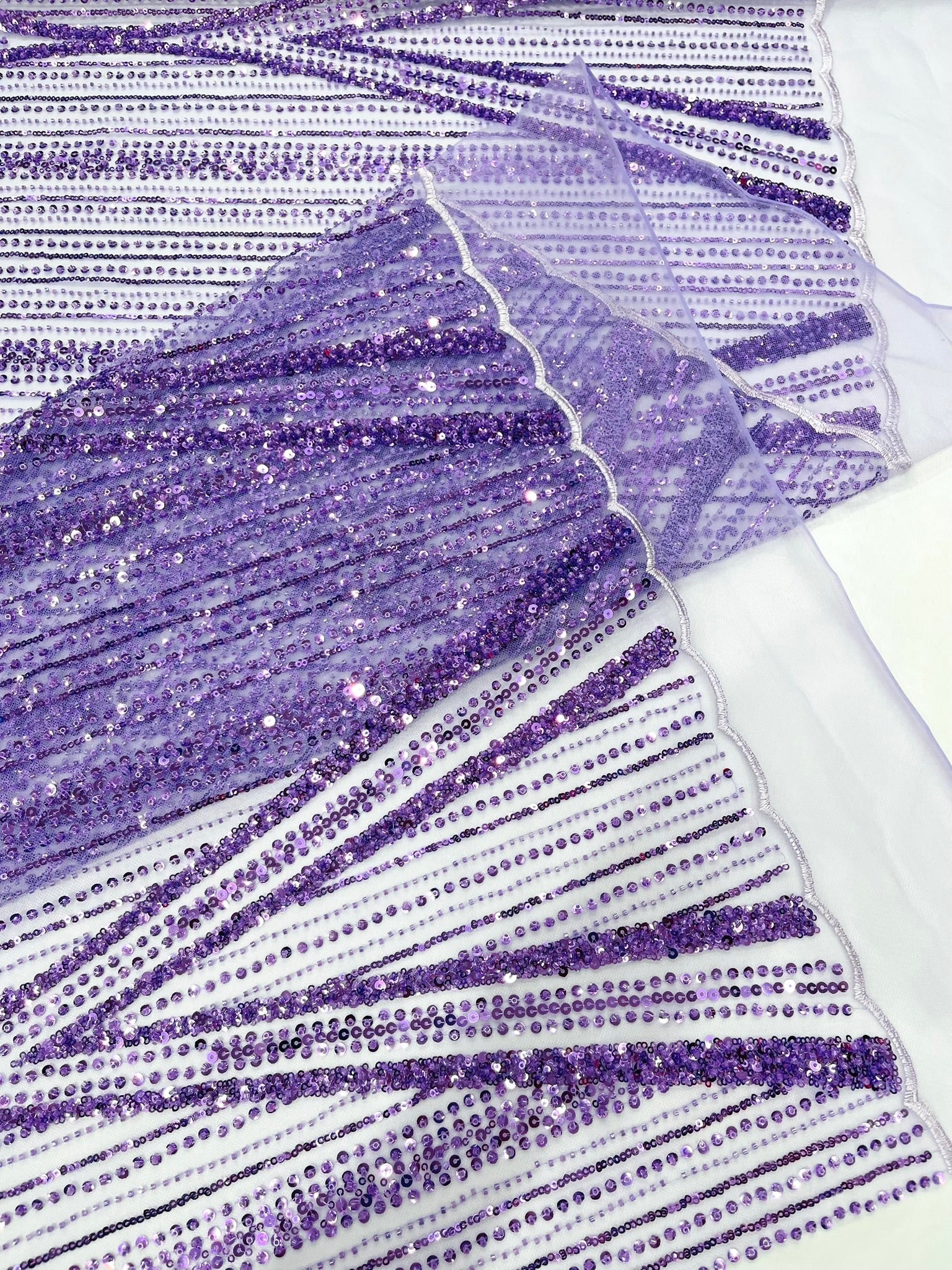 Geometric New York Fashion Beaded Lace Fabric| Prom| Wedding. - New Creations Fabric & Foam Inc