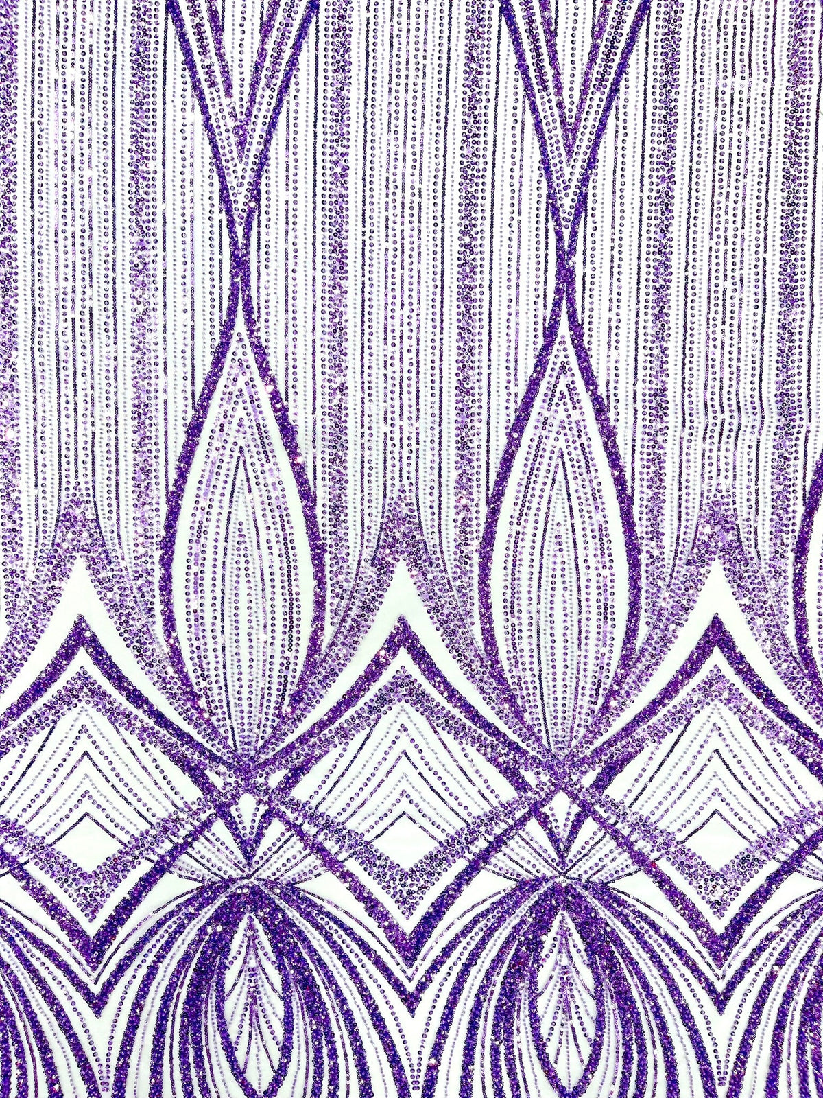 Geometric New York Fashion Beaded Lace Fabric| Prom| Wedding. - New Creations Fabric & Foam Inc