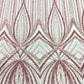 Geometric New York Fashion Beaded Lace Fabric| Prom| Wedding. - New Creations Fabric & Foam Inc