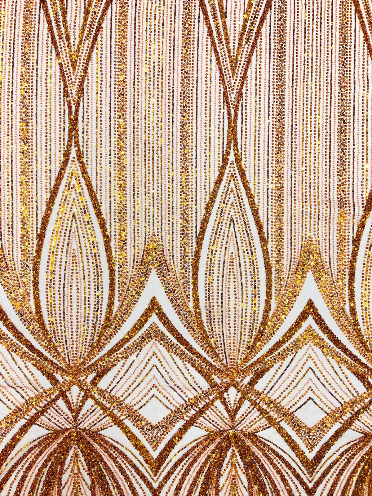 Geometric New York Fashion Beaded Lace Fabric| Prom| Wedding. - New Creations Fabric & Foam Inc