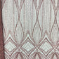 Geometric New York Fashion Beaded Lace Fabric| Prom| Wedding. - New Creations Fabric & Foam Inc