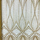 Geometric New York Fashion Beaded Lace Fabric| Prom| Wedding. - New Creations Fabric & Foam Inc
