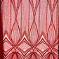 Geometric New York Fashion Beaded Lace Fabric| Prom| Wedding. - New Creations Fabric & Foam Inc