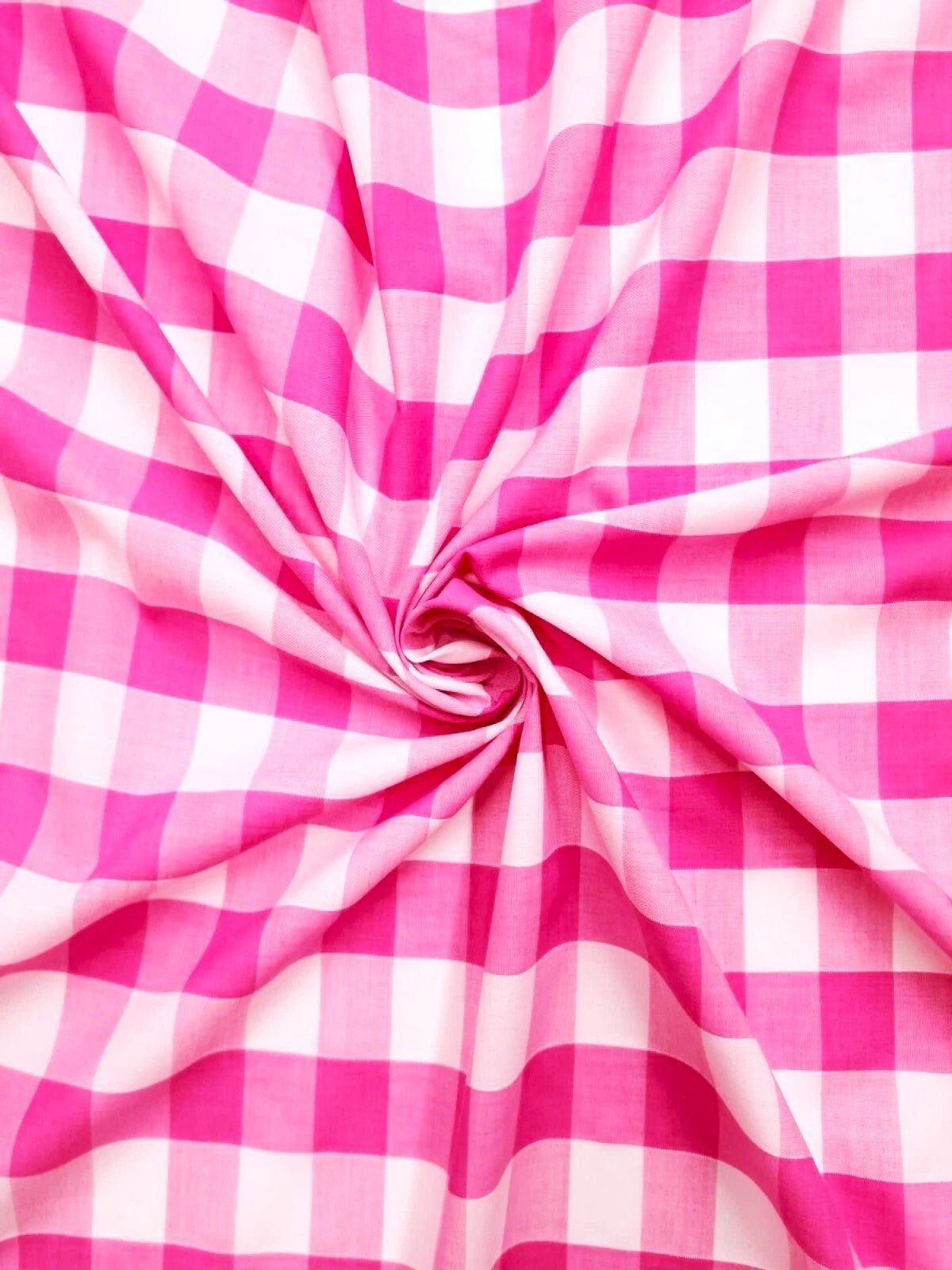 Gingham 1 inch Checkered Poly Cotton 58" Wide| New Creations Fabric & Foam Inc. - New Creations Fabric & Foam Inc