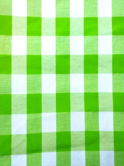 Gingham 1 inch Checkered Poly Cotton 58" Wide| New Creations Fabric & Foam Inc. - New Creations Fabric & Foam Inc