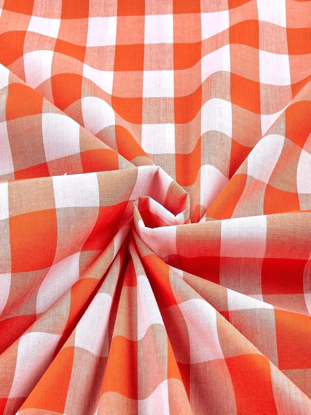 Gingham 1 inch Checkered Poly Cotton 58" Wide| New Creations Fabric & Foam Inc. - New Creations Fabric & Foam Inc