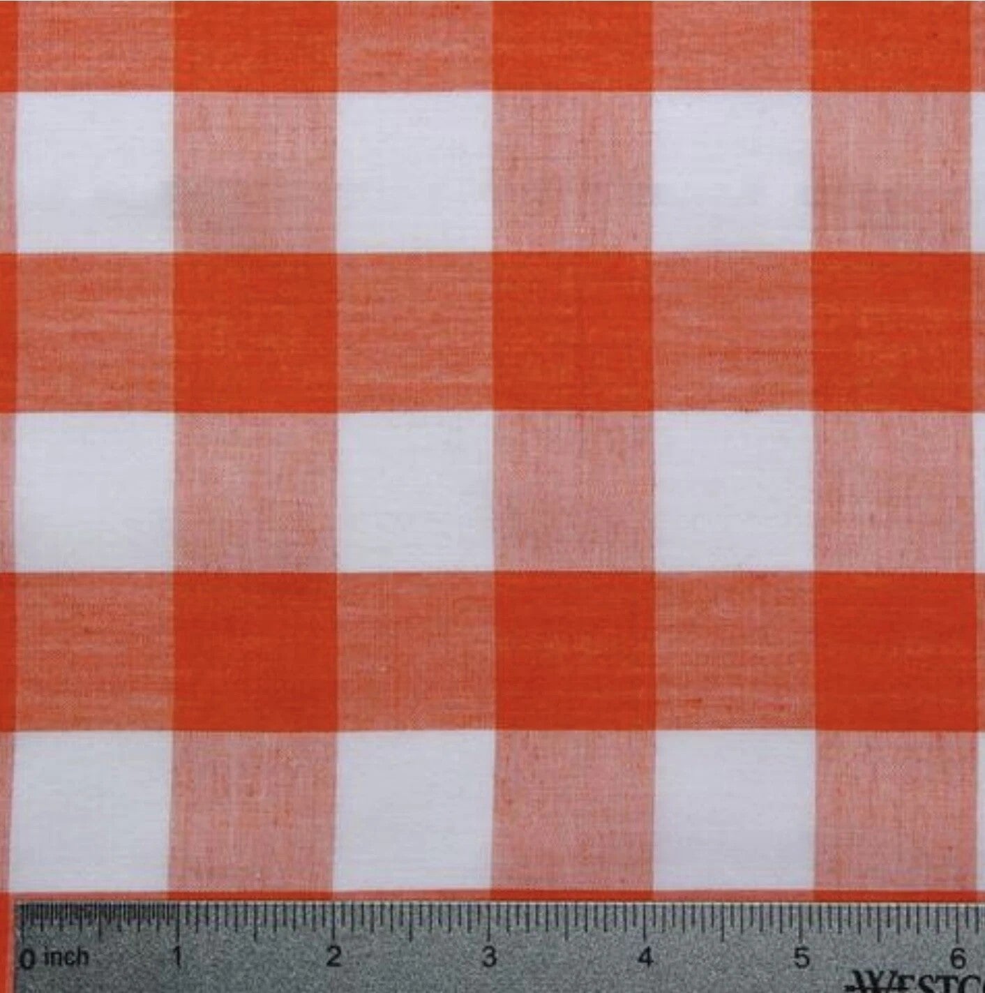 Gingham 1 inch Checkered Poly Cotton 58" Wide| New Creations Fabric & Foam Inc. - New Creations Fabric & Foam Inc