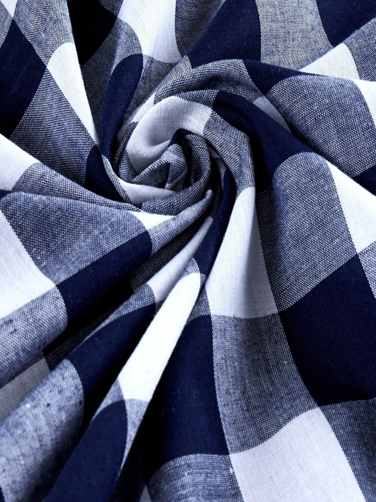 Gingham 1 inch Checkered Poly Cotton 58" Wide| New Creations Fabric & Foam Inc. - New Creations Fabric & Foam Inc