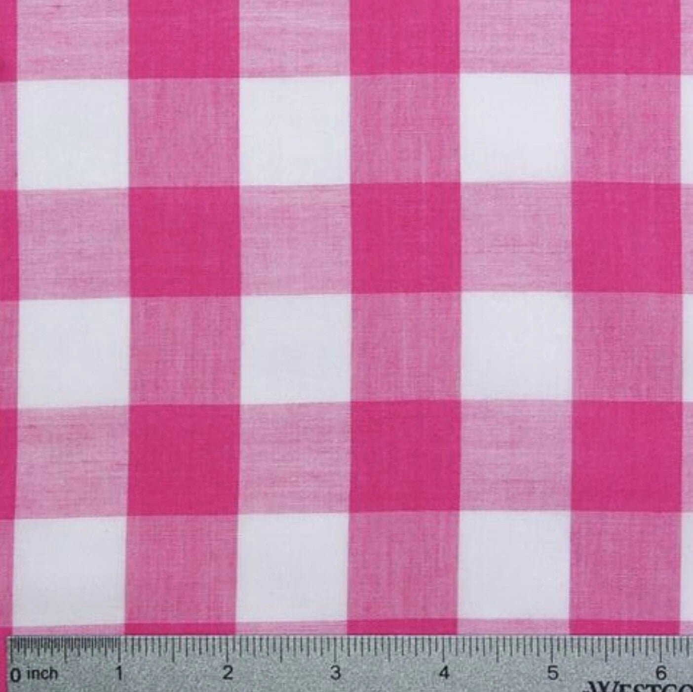 Gingham 1 inch Checkered Poly Cotton 58" Wide| New Creations Fabric & Foam Inc. - New Creations Fabric & Foam Inc