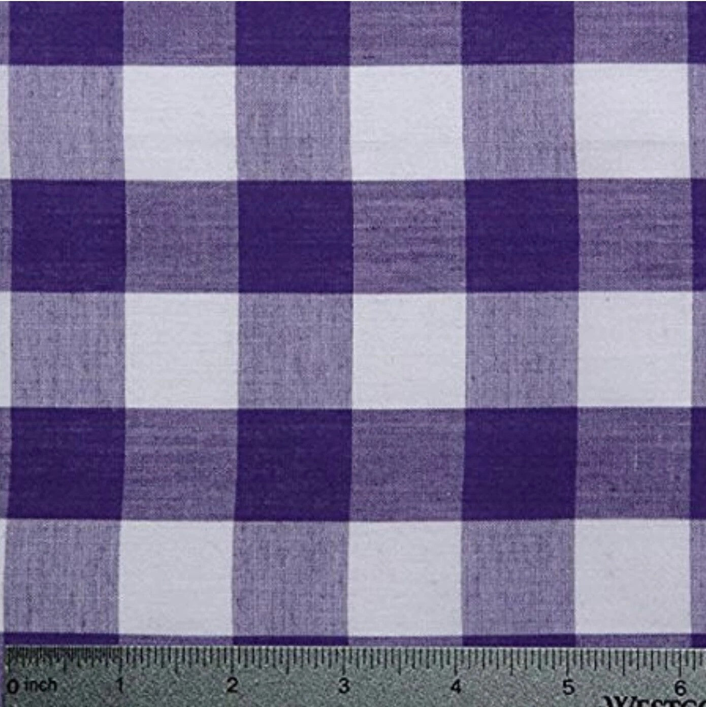 Gingham 1 inch Checkered Poly Cotton 58" Wide| New Creations Fabric & Foam Inc. - New Creations Fabric & Foam Inc