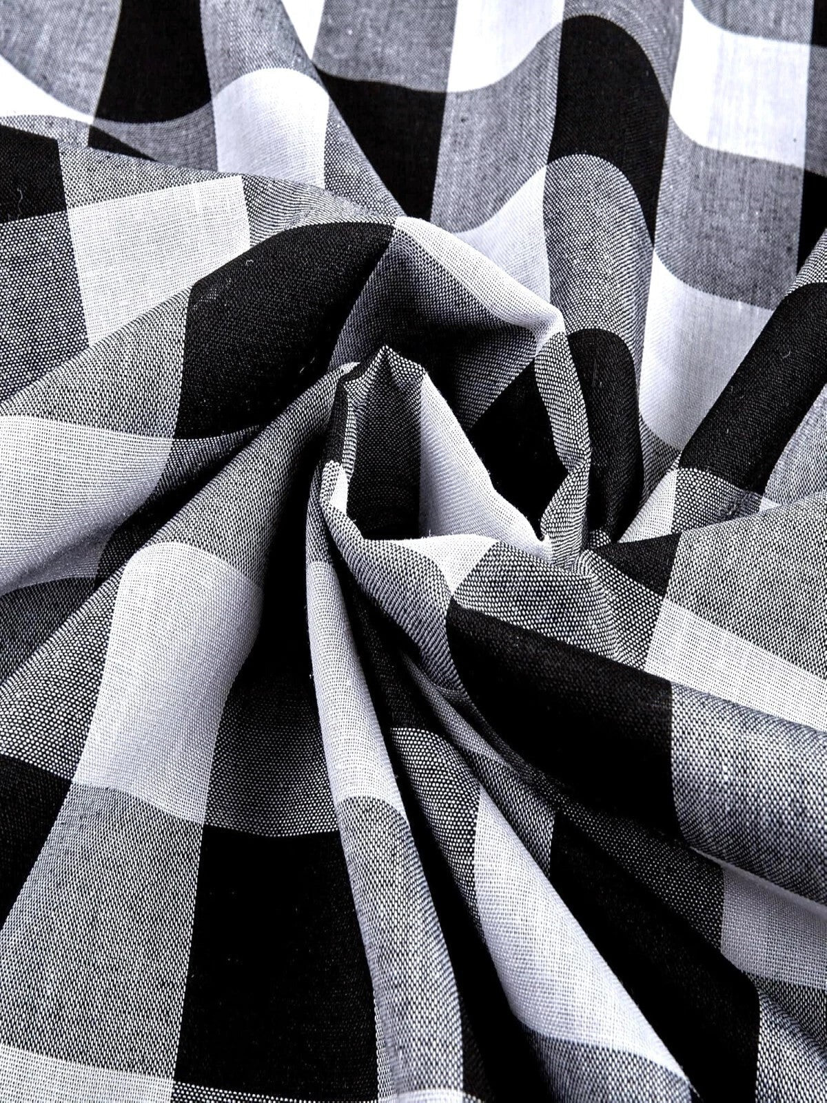 Gingham 1 inch Checkered Poly Cotton 58" Wide| New Creations Fabric & Foam Inc. - New Creations Fabric & Foam Inc