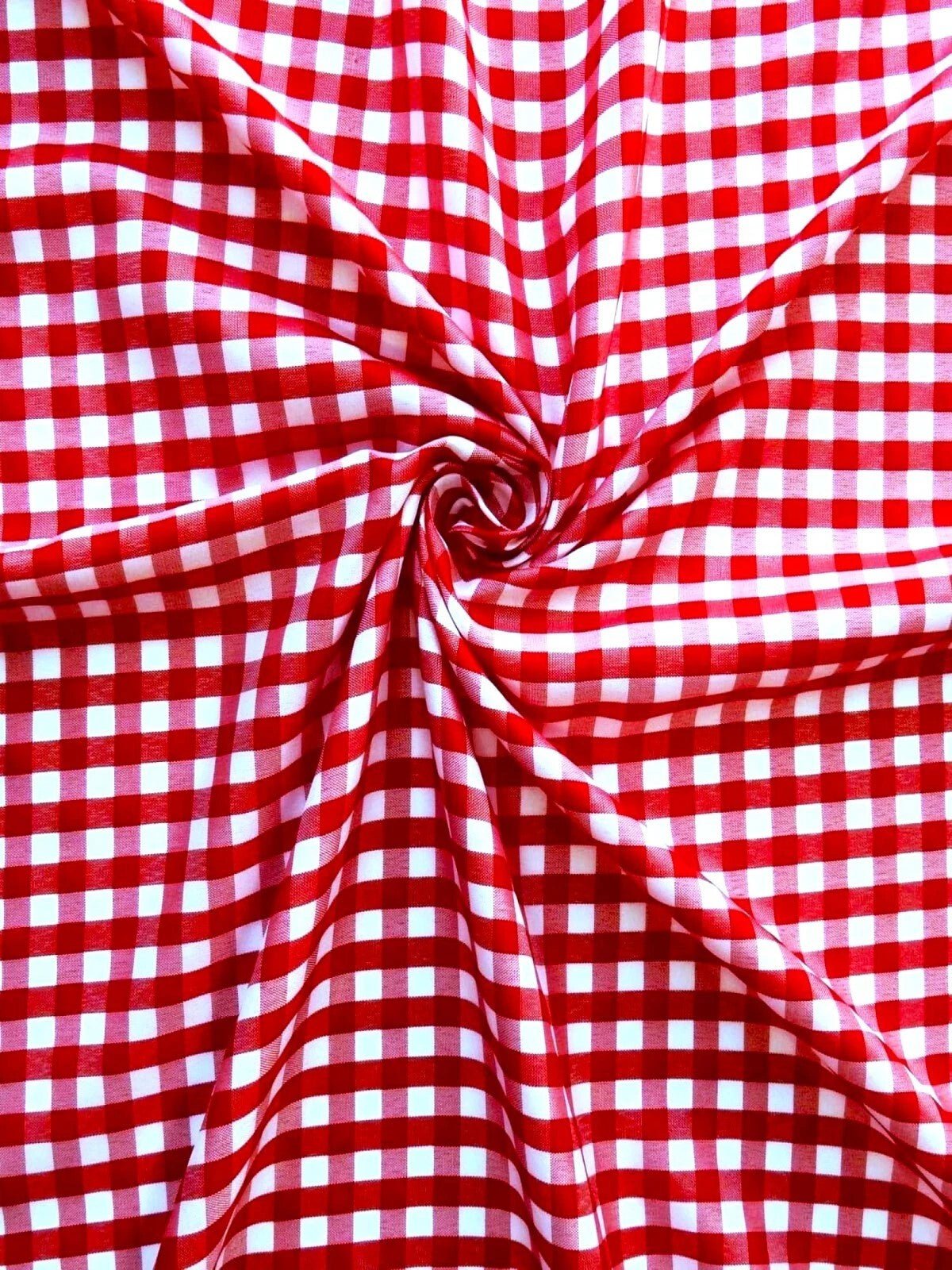 Gingham 1/4" Checkered Poly Cotton 58" Wide| New Creations Fabric & Foam Inc. - New Creations Fabric & Foam Inc